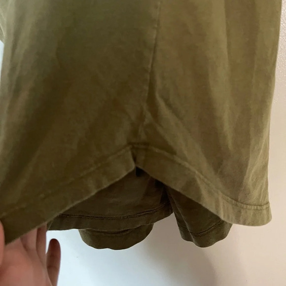 Vintage 1970s Upcycled Shirt  “high On Life” Art to wear top green black tunic - Picture 6 of 11